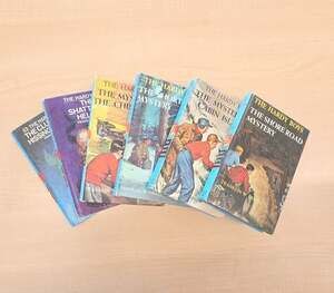 Lot of 6 Vintage The Hardy Boys Mystery Stories Books by Franklin W. Dixon